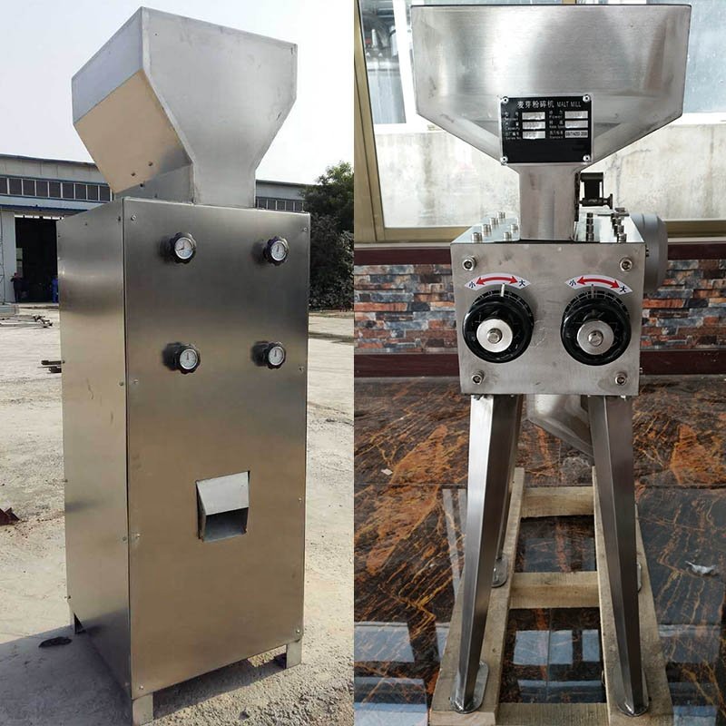 Malt Rice Mill Machine With Two Roller Malt Milling Machine For Beer