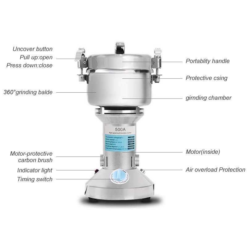 Hot selling electric dry grain grinder rice miller machine for home