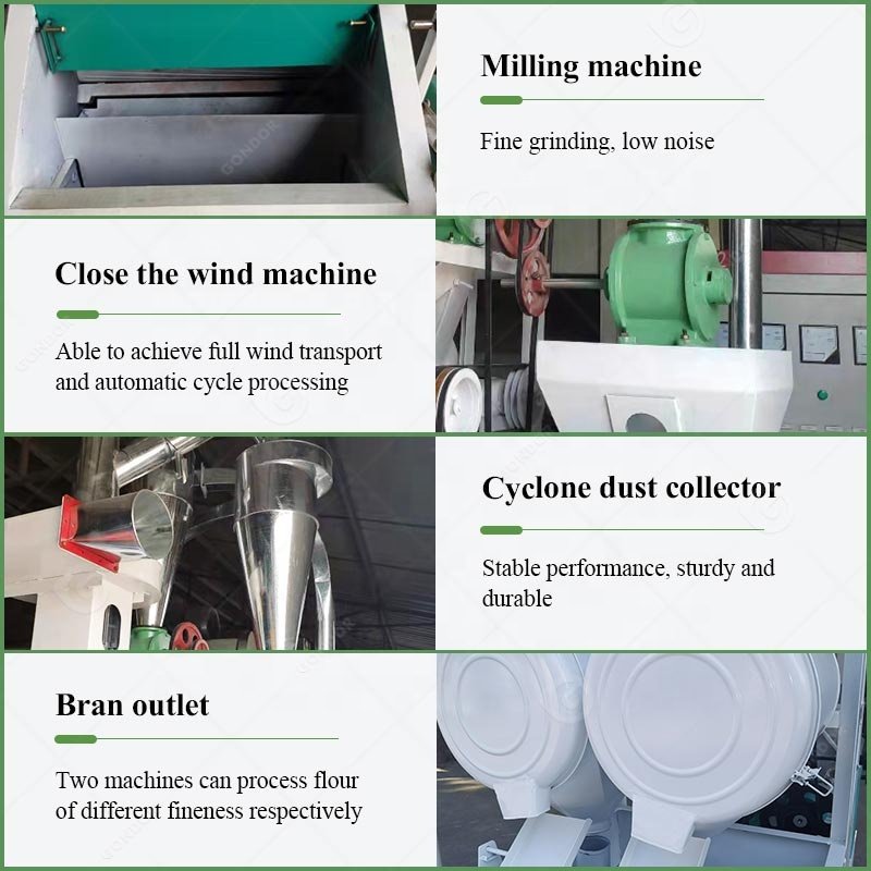20ton Industry Maezi Cassava Corn Maize Flour Clean Grinder Milling Mill Grind Machine For Nigeria In South Africa