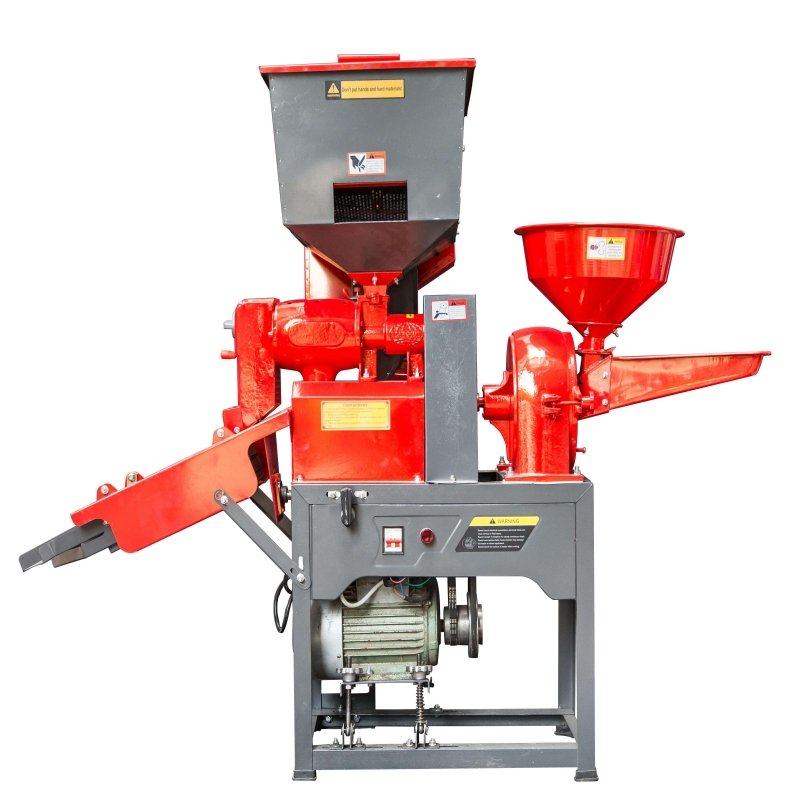 Rice milling machine complete set combined 4 in 1 High power motor Multifunction Rice Mill can process rice wheat corn etc