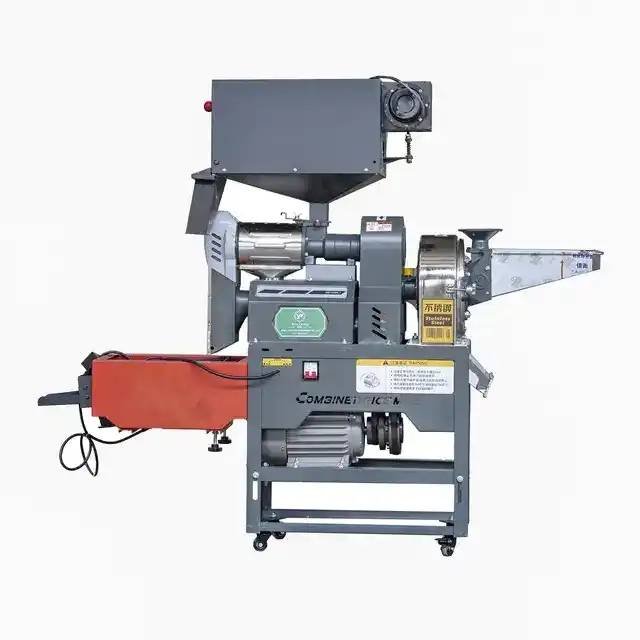 Rice milling machine complete set combined 4 in 1 High power motor Multifunction Rice Mill can process rice wheat corn etc