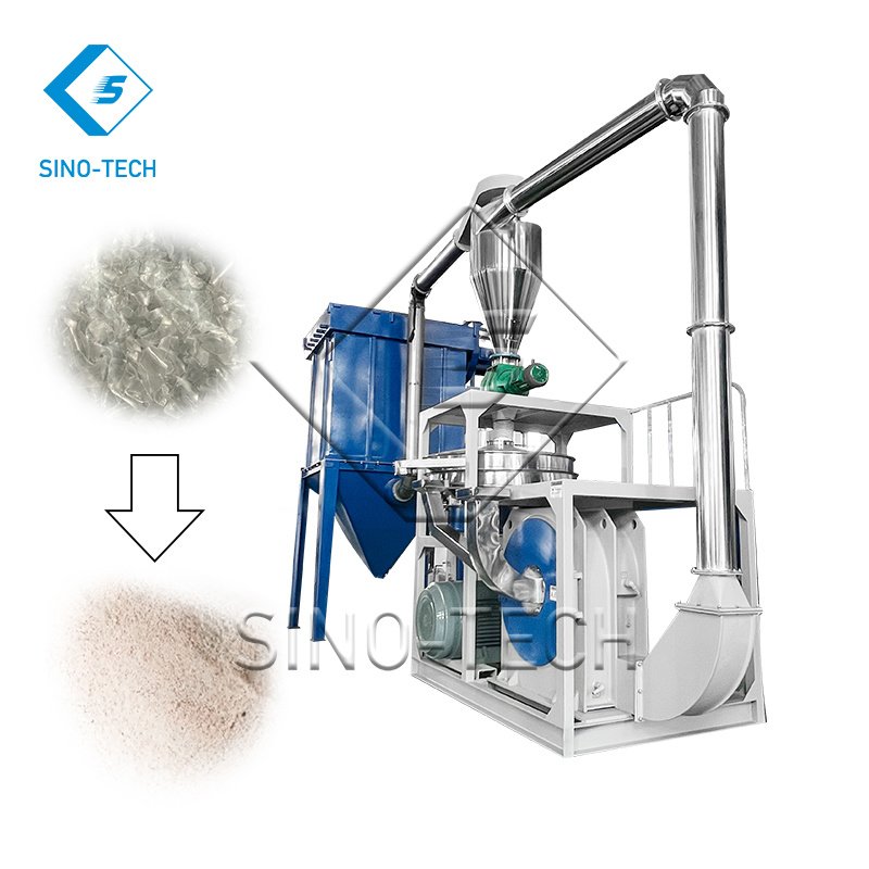 200kg-1000kg China Plastic PVC Water Drainage Pipe Crushed rice husk grinding pulverizer wood powder pulverization machine