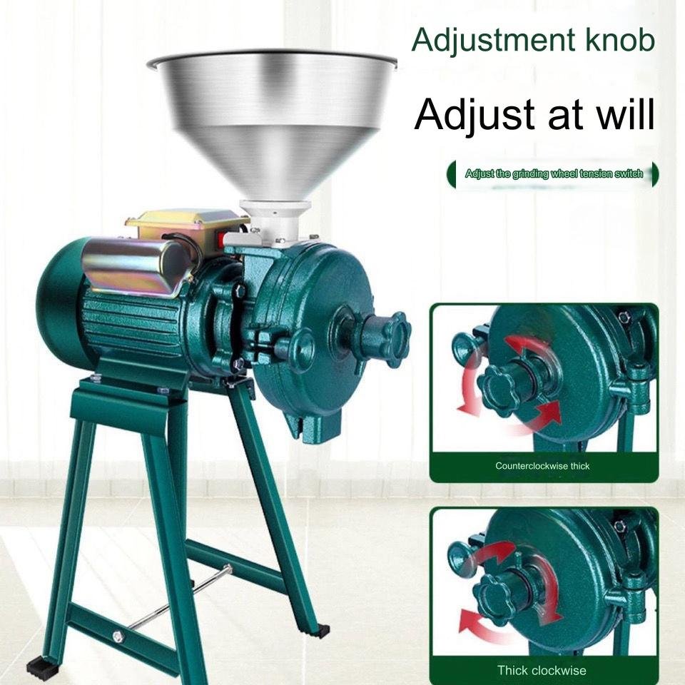 Small Multi-function Best Quality Grain Rice Corn Grinder Wheat Maize Corn Flour Corn Grinding Mill Grain Grinding Machine