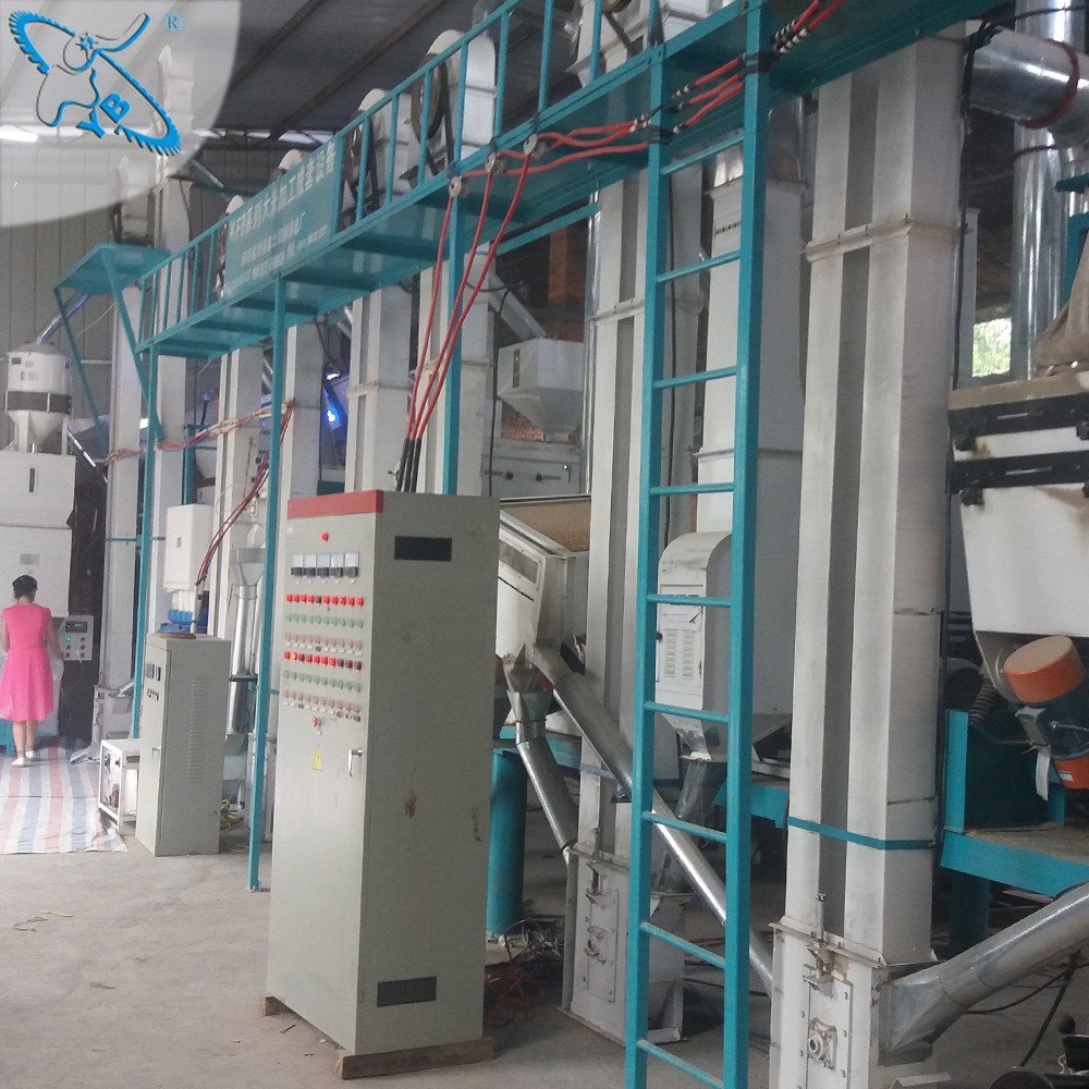 Rice Mill Machinery Paddy Automatic Rice whitener Machines / Combine Rice Milling Machine/ Rice Miller