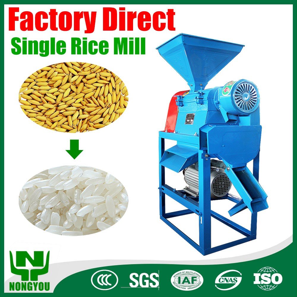 Mini Rice Milling Equipment Rice Miller Wheat Mill For Home Use