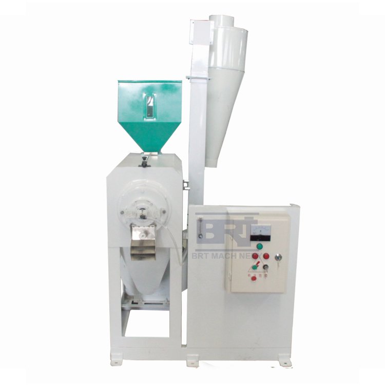 Small rice whitener machine emery roller iron nf15a 1tph rice mill whitening machine