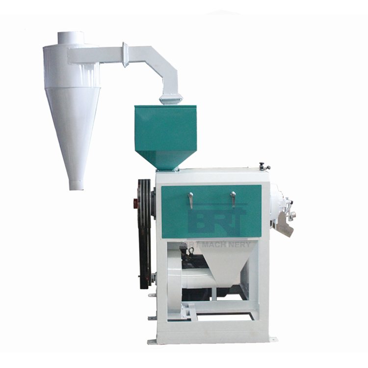 Small rice whitener machine emery roller iron nf15a 1tph rice mill whitening machine
