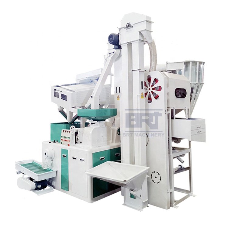 Small rice whitener machine emery roller iron nf15a 1tph rice mill whitening machine