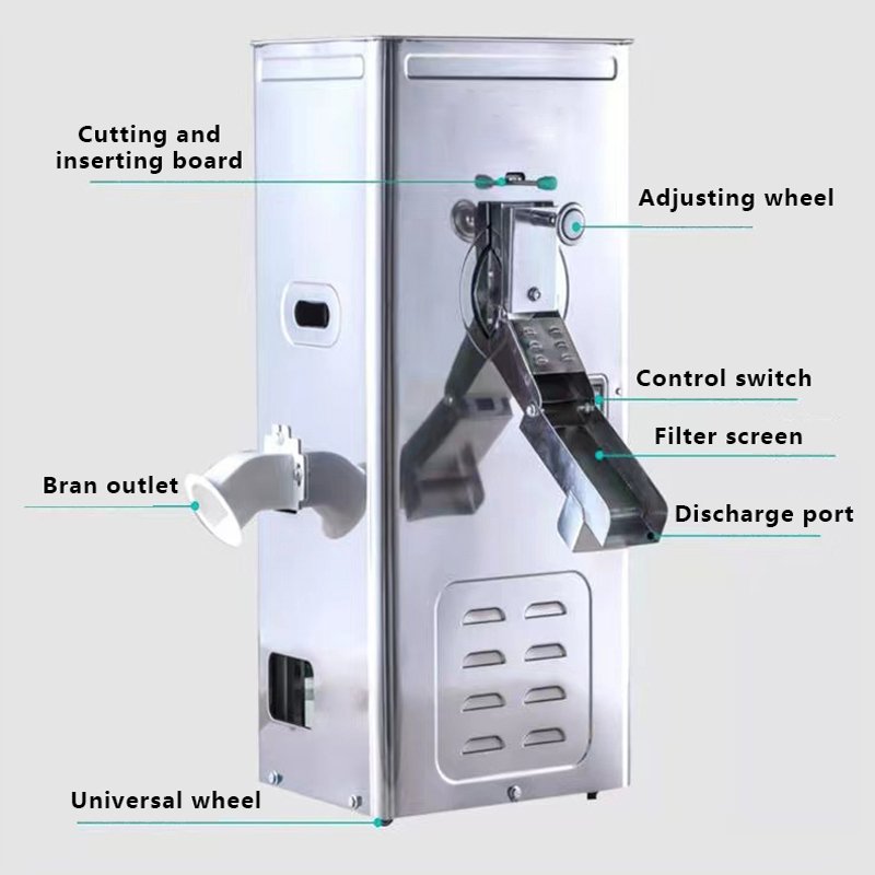 2.2KW Speed Adjustable Small Household Automatic Rice Miller Rice Milling Machine for Household