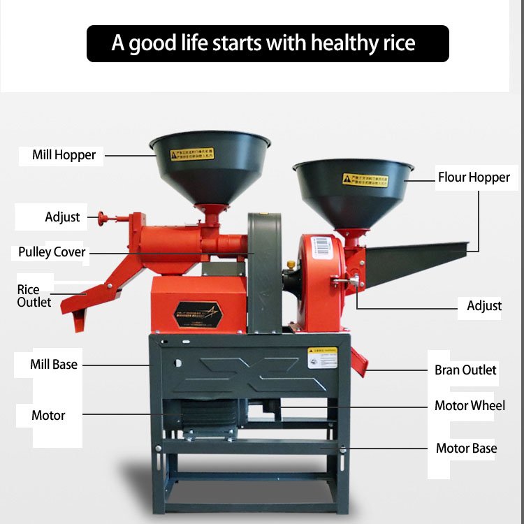 High Quality Rice Miller Rice Combine Machine Rice Mill Machine Price Factory Sale Cheap Price