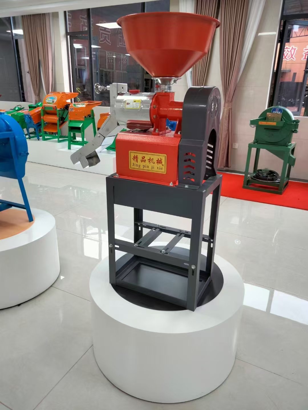HOORAY Stainless Steel Combined Rice Flour MIll Machine Milling Rice Miller Equipment Mini for Home Use