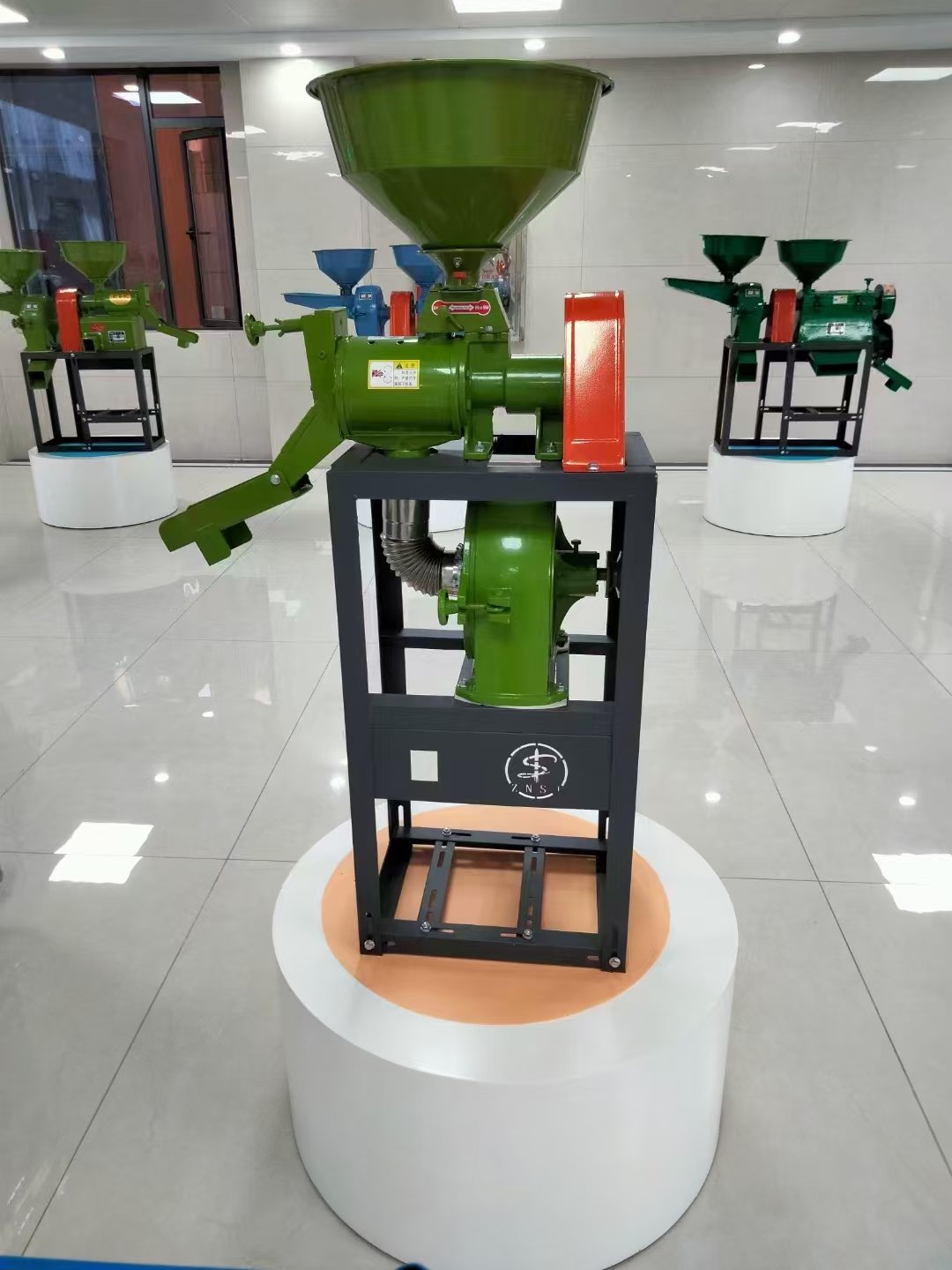 HOORAY Stainless Steel Combined Rice Flour MIll Machine Milling Rice Miller Equipment Mini for Home Use