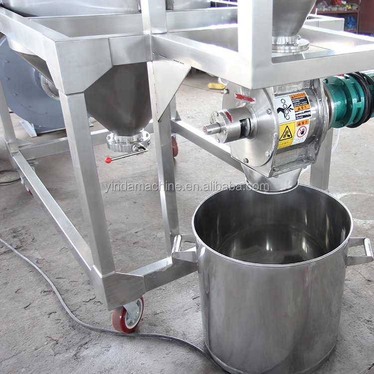 Hot Sale Factory Direct 100kg powder grinder spice miller compact rice husk processing machine
