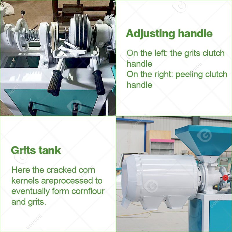 Auto Corn Rice Grits Flour Make Maize Milling Starch Grind Mill Machine 500 Kg for Sale Zimbabwe Ghana with Price
