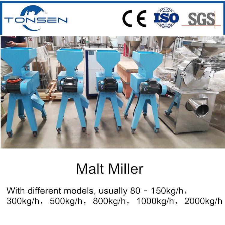 Tonsen brew high efficient grain mill High Quality Grain Milling System Craft Beer Brewery Auxiliaries Malt Miller