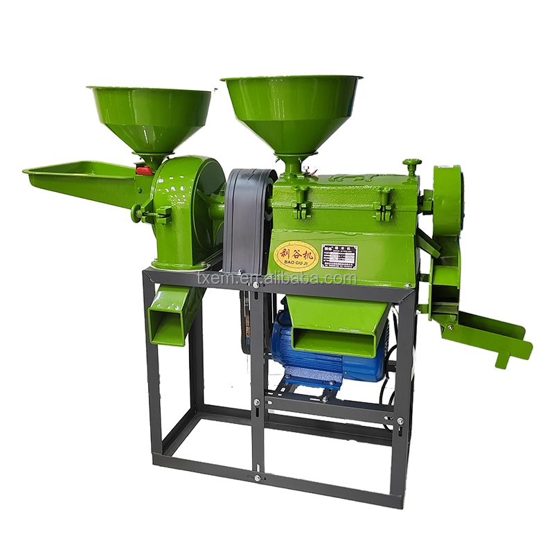 TX electric portable grain processing machinery corn wheat rice mill paddy rice milling machine diesel gasoline engine china