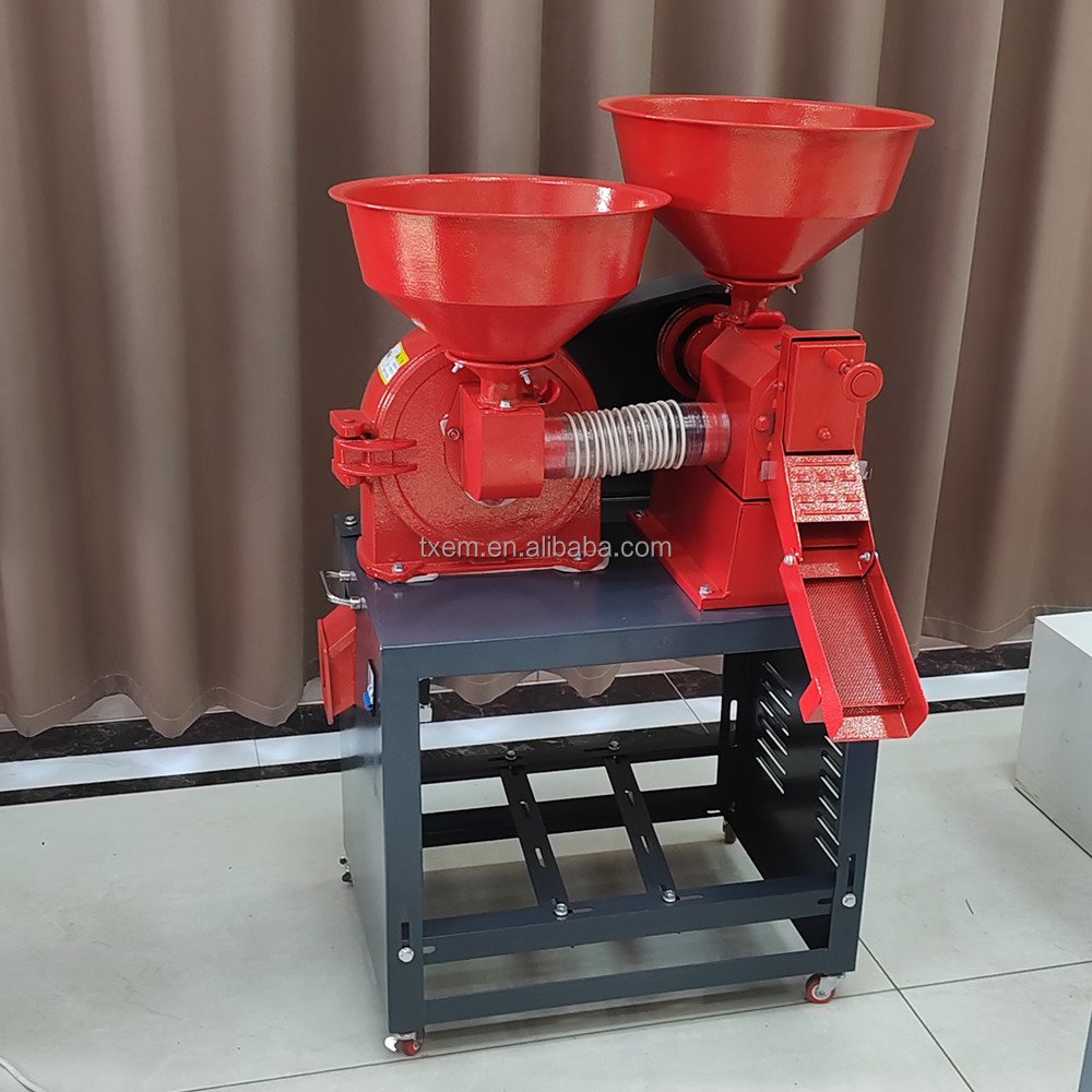 TX electric portable grain processing machinery corn wheat rice mill paddy rice milling machine diesel gasoline engine china