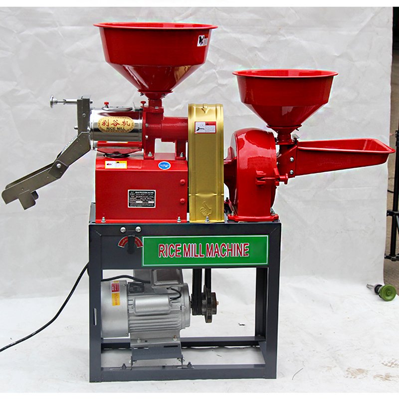 combined rice mill and corn grinder mini portable design Rice Milling Machinery Combine Machine Rice Miller