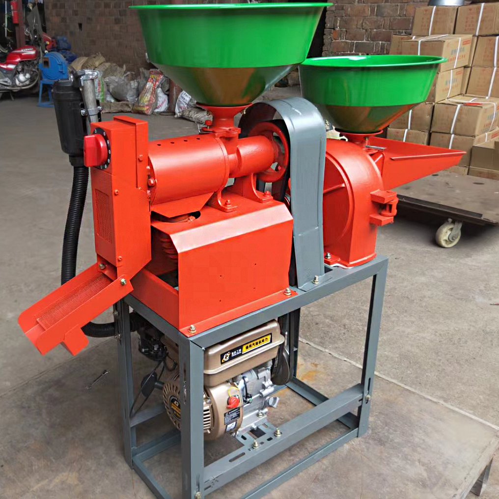combined rice mill and corn grinder mini portable design Rice Milling Machinery Combine Machine Rice Miller