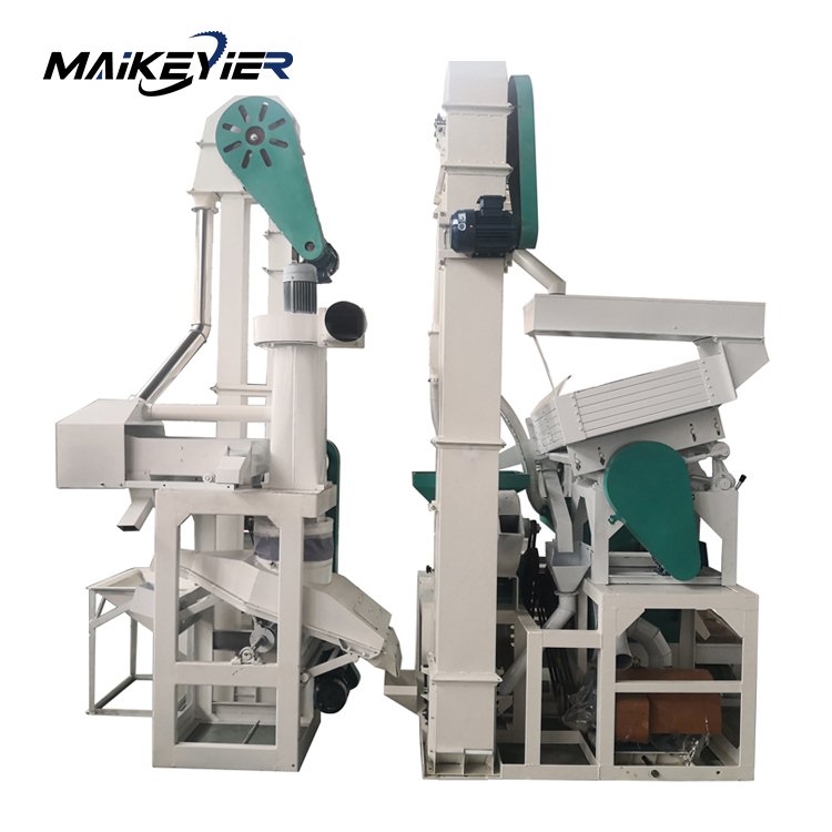 20 Tons Rice Milling Machine 800-1000Kg/H Cleaner Destoner Husker Paddy Separator And Rice Whitener Combined Rice Miller