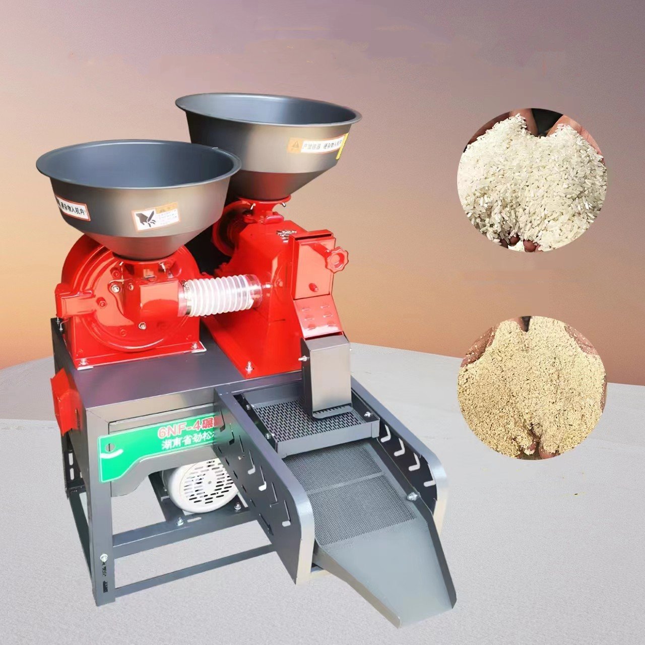 Household small fine bran rice miller corn wheat miller combination rice thresher