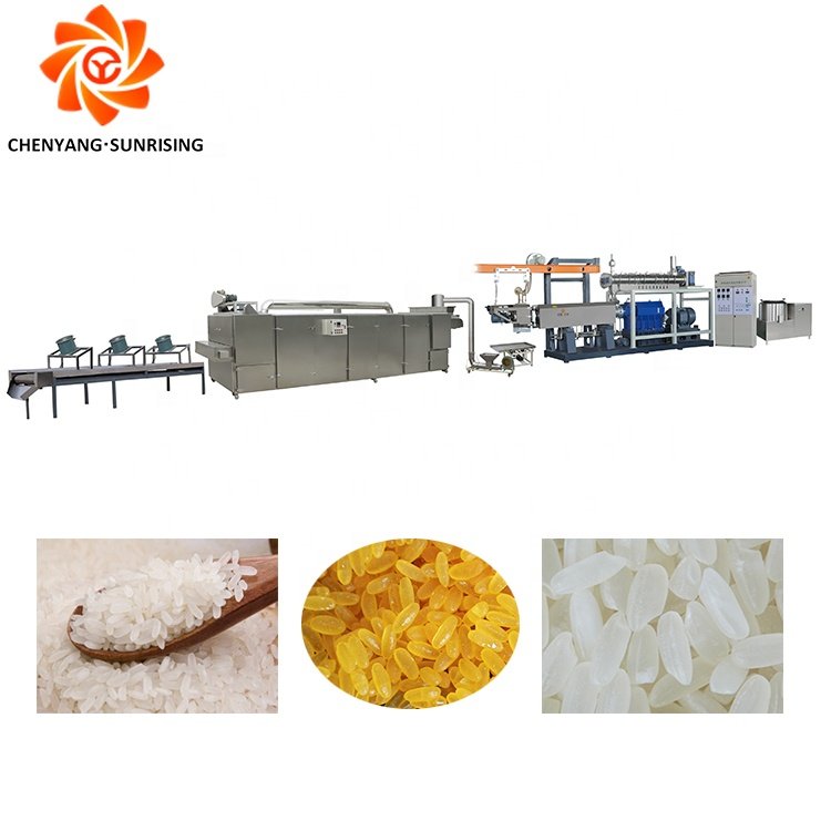 Complete Line For Artificial Fortified Rice Making Machine Instant Rice Production Line