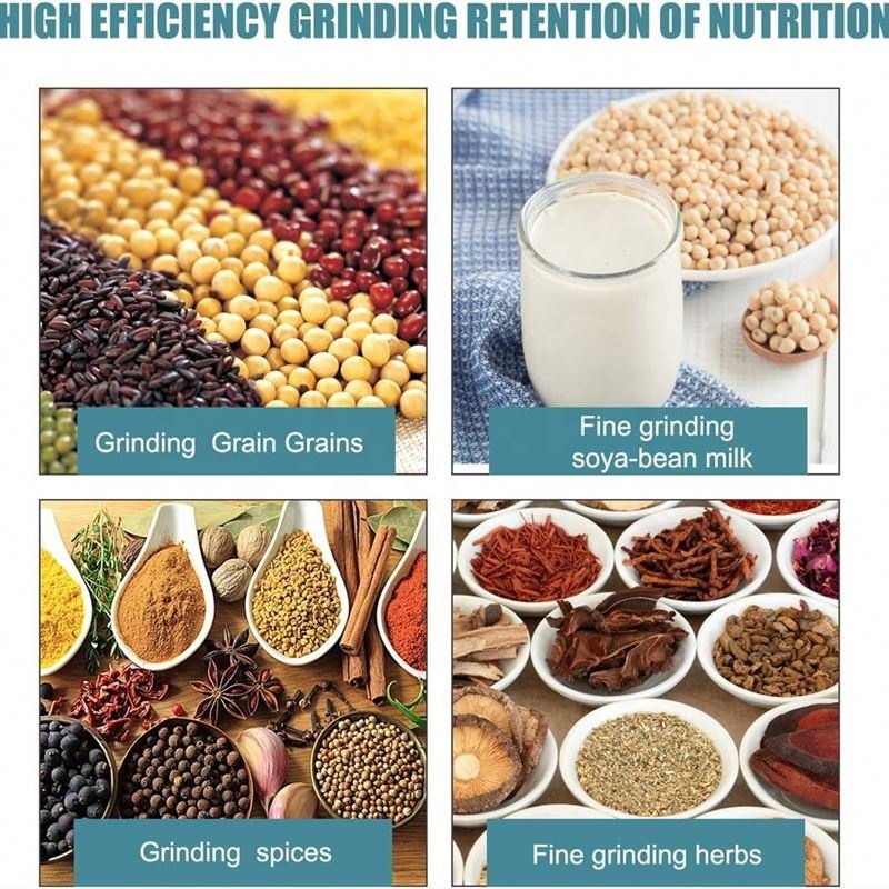 Bearing Core Components Rice & Maize Corn Miller Machine Spice Powder & Sesame Peanut Cassava Grinder Manufacturing Plant Use