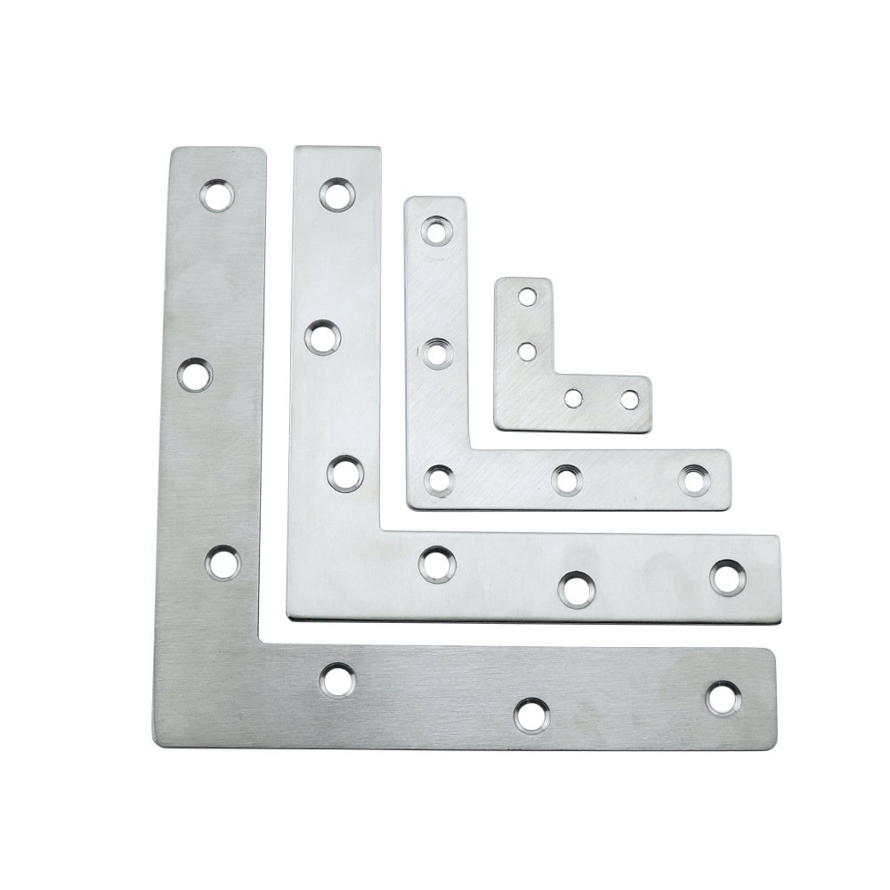 Stainless Steel Corner Brace Long-angle Bracket For Furniture Cover For Wooden Metal Frame & Cabinet Frame Joints