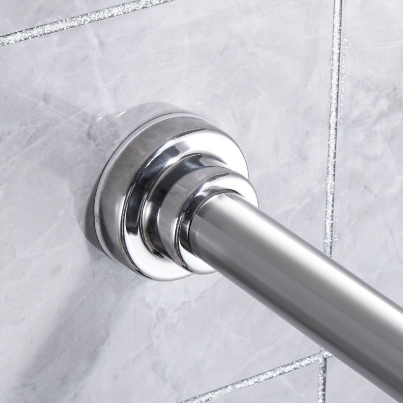 Sheet Metal Fabrication Stainless steel retractable clothes drying rod bathroom shower curtain rod balcony clothes drying rack