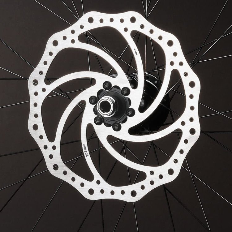 Custom Laser Cutting And Wire Drawing Bike Disc Brake Rotors Rotor Stainless Steel Metal Disk