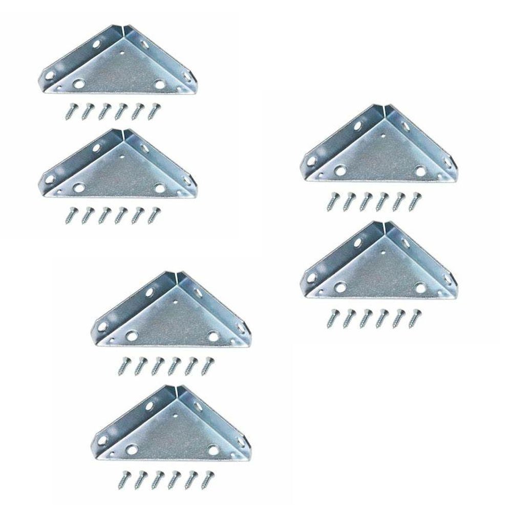 Custom Sheet Metal Fabrication Zinc Plated Steel Corner Brackets Triangle Corner Brace