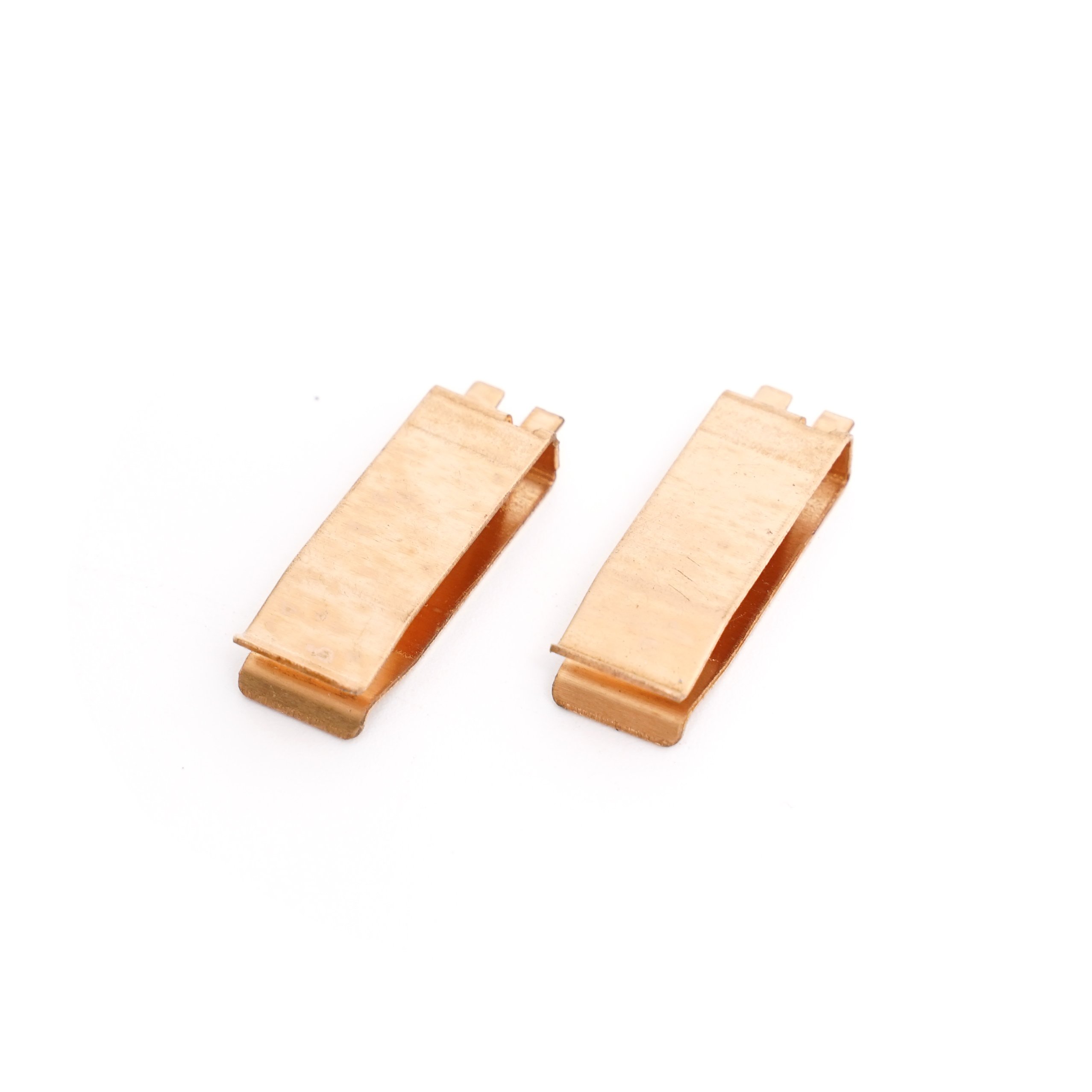 Custom Copper Brass Small Sheet Metal Stamping Molding Parts Battery Connector Terminal Sheet Metal Fabrication