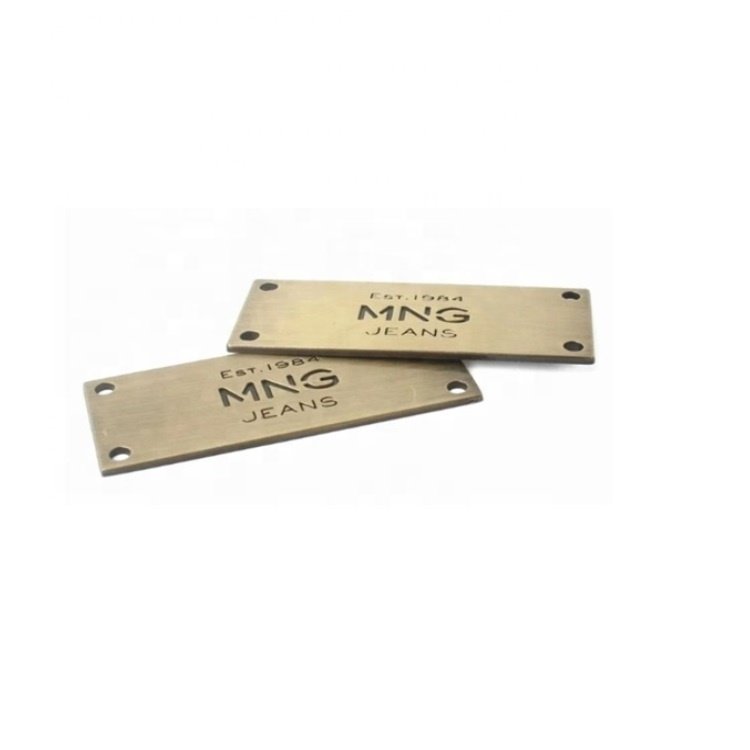Custom Sheet Metal Label Aluminum Employee Customized Reusable Stainless Steel Name Tag