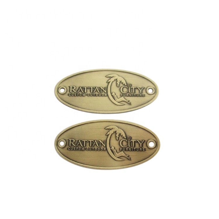Custom Sheet Metal Label Aluminum Employee Customized Reusable Stainless Steel Name Tag