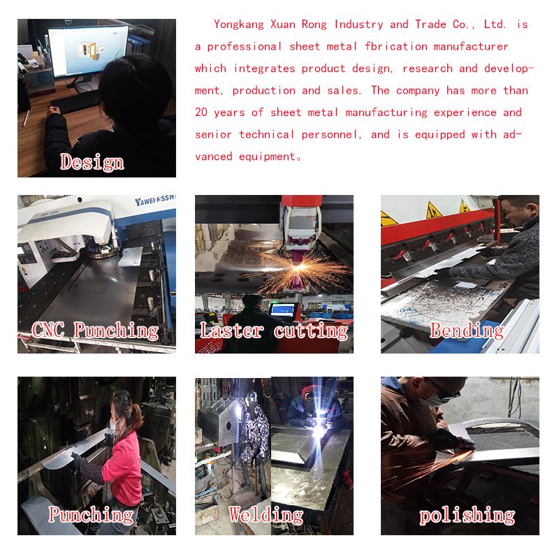 Custom Sheet Metal Fabrication Stainless Steel Punched Parts Laser Cutting and Punching Service Sheet Metal Custom Stamping