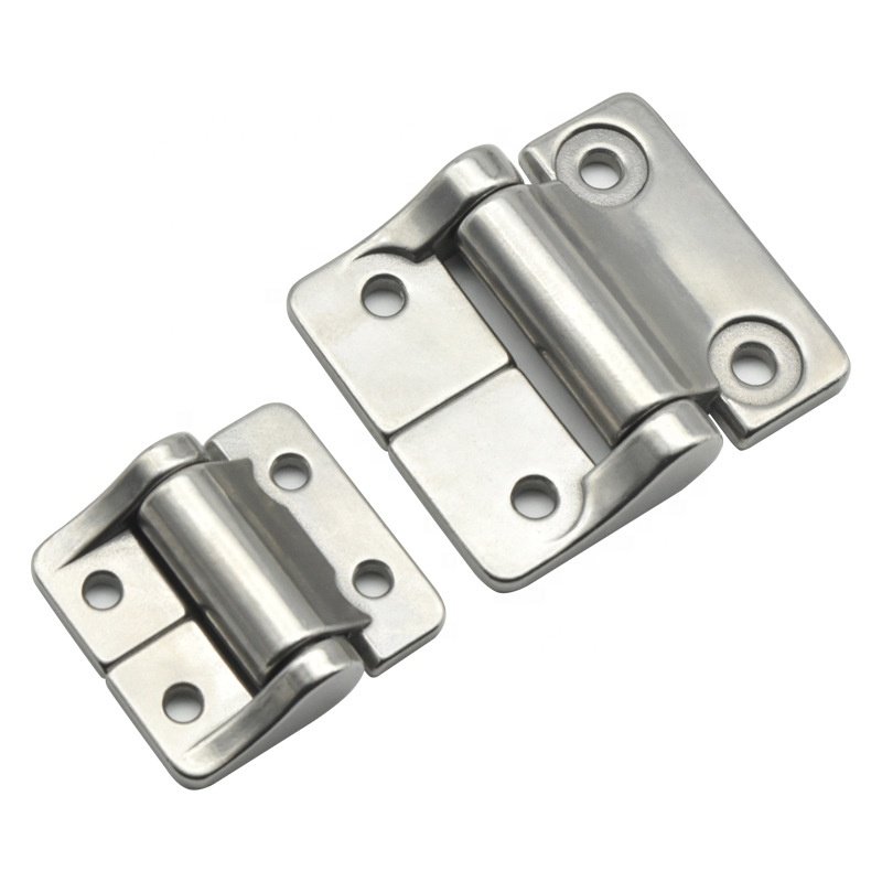 Custom Sheet Metal Fabrication Machined Powder Coated Hinges 3.5 inch Square Corner Design