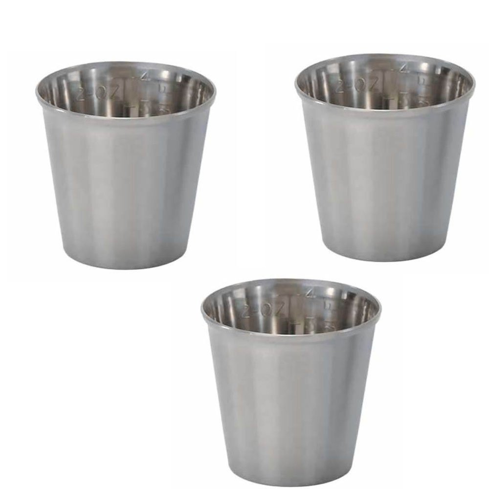 Custom Sheet Metal Fabrication Manufacturer 2oz 60cc Stainless Steel Measuring Medicine Cup with Graduated Design