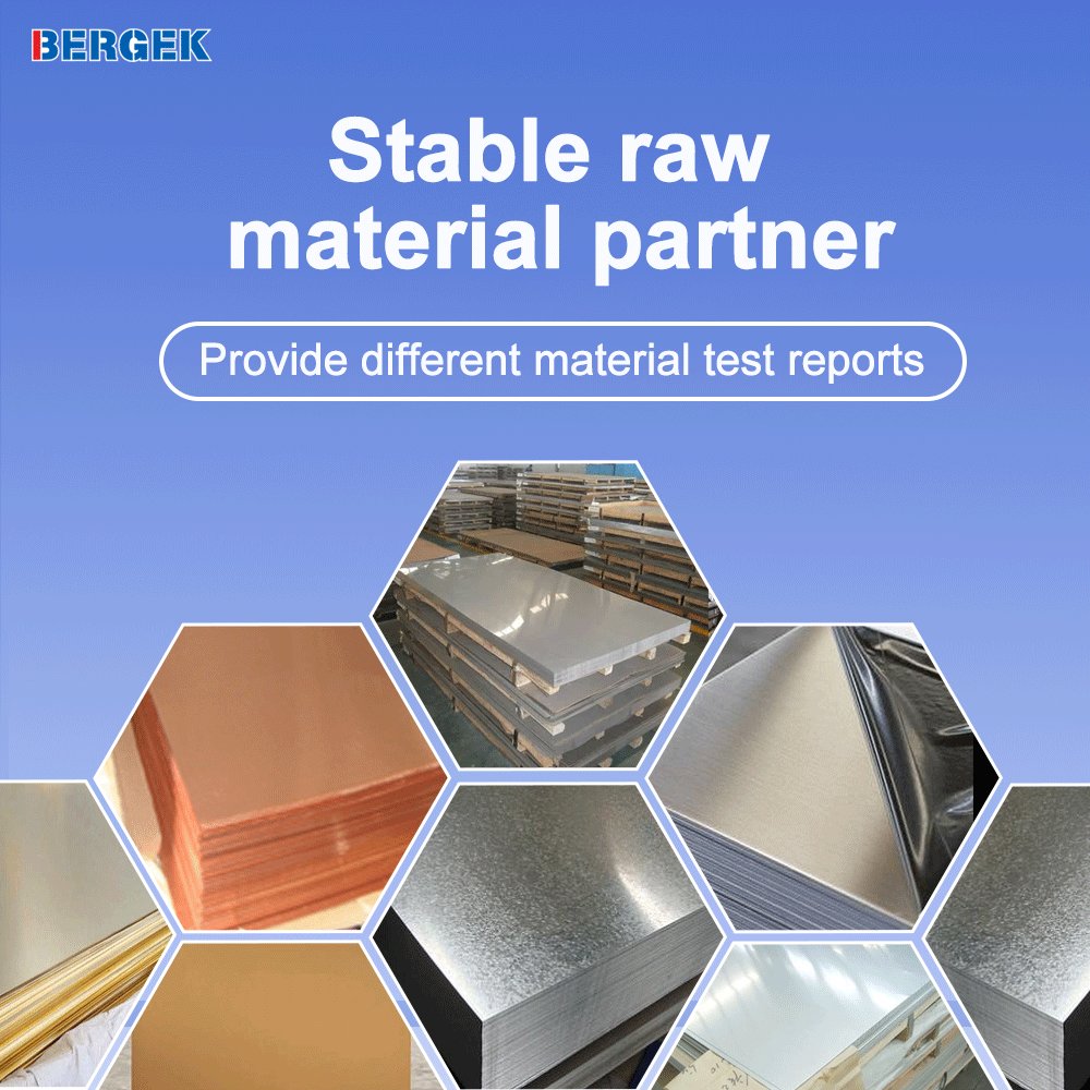 Bergek Custom Precision Aluminum Stainless Steel Bending Laser Cutting Stamping Metal Part Sheet Metal Fabrication