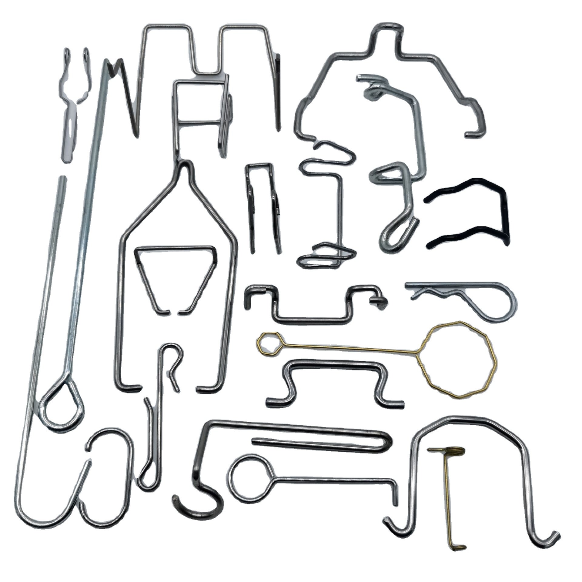 Customized Metal Wire Hardware Parts Bending Spring Safety Lock Clip Pin-Sheet Metal Fabrication