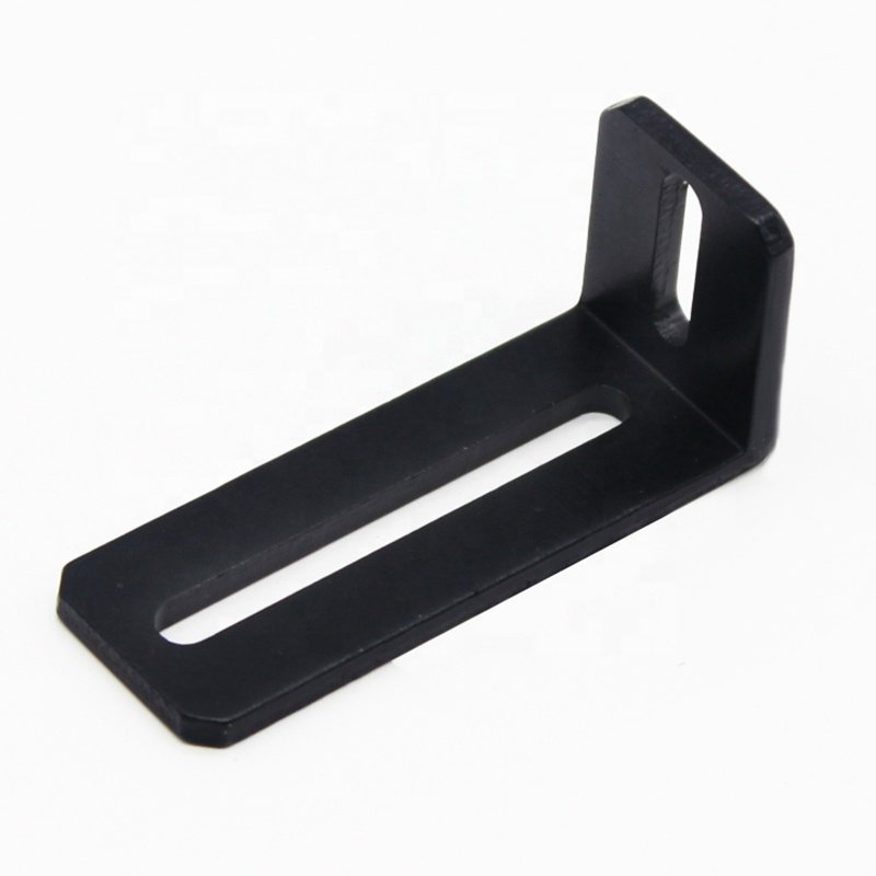 Oem Custom Sheet Metal Stamping Hardware Black Painted Square Aluminum Pergola Brackets