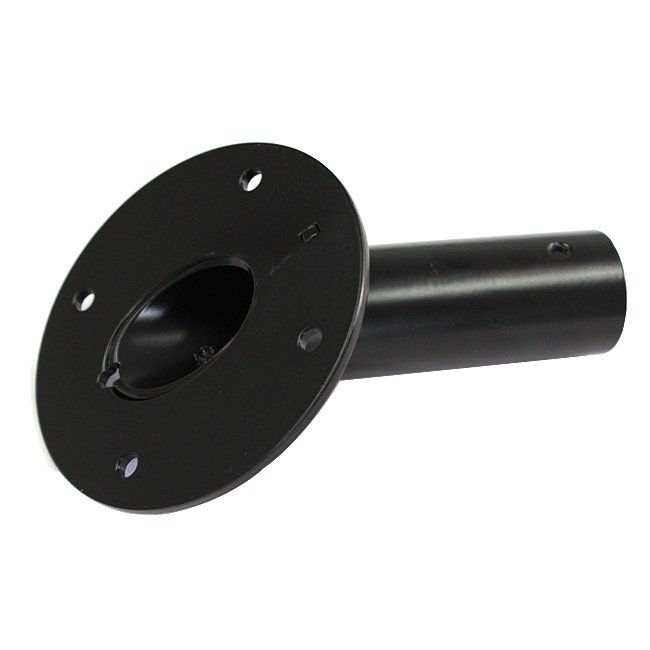 Customized Sheet Metal Fabrication Flagpole Holder Black Powder Coating Welding Tube Forming Parts