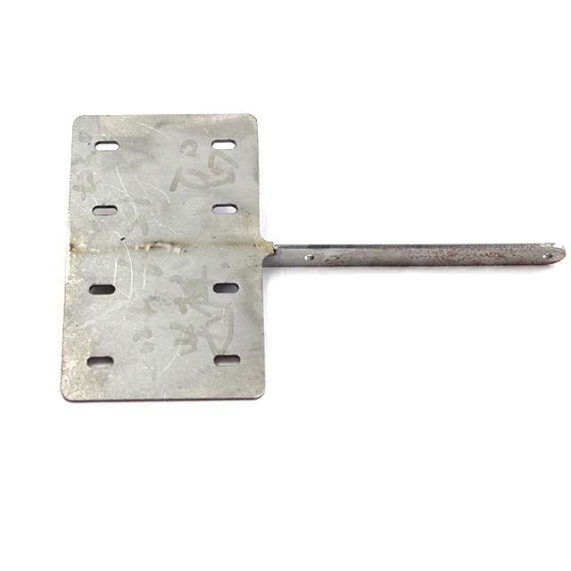 Customized Sheet Metal Fabrication Flagpole Holder Black Powder Coating Welding Tube Forming Parts