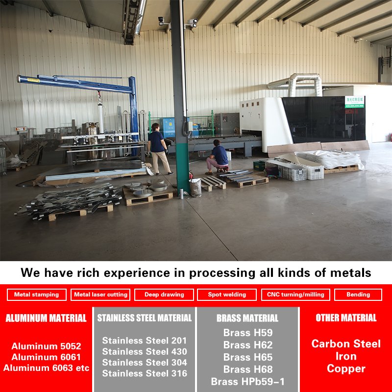 Custom Aluminium Stainless Steel Panel Parts Stamping Bending Parts Sheet Metal Fabrication