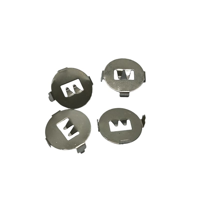 Fixed round Battery Clip Hardware Manganese Steel Car Remote Control Battery Shrapnel Sheet Metal Fabrication Product