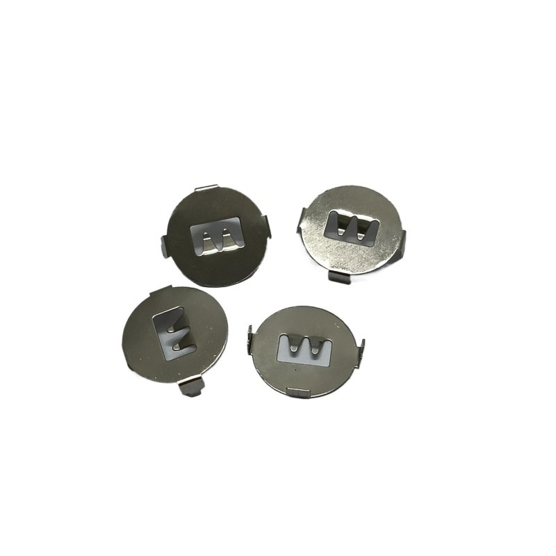Fixed round Battery Clip Hardware Manganese Steel Car Remote Control Battery Shrapnel Sheet Metal Fabrication Product