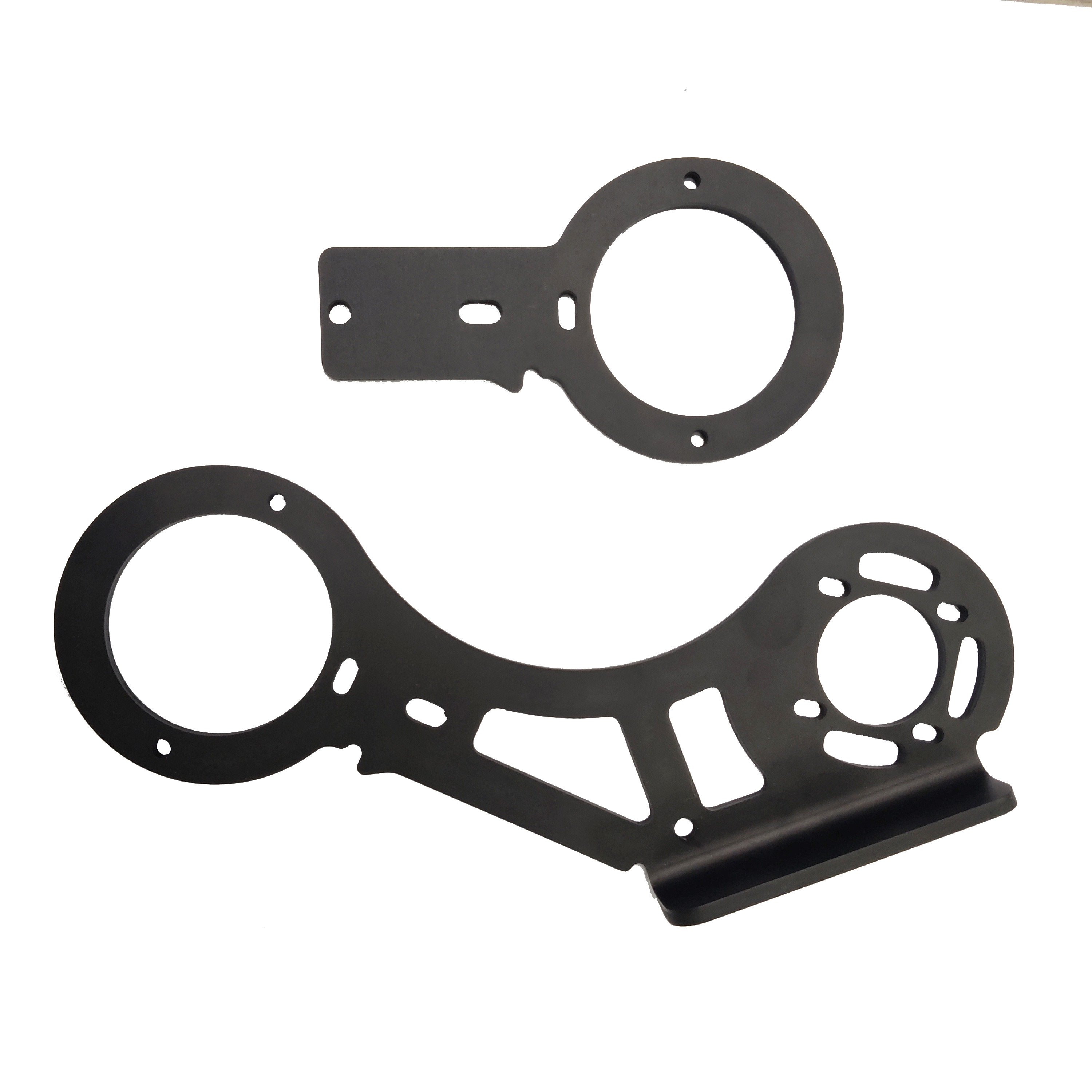 Dongguan customized sheet metal fabrication aluminum plate black sandblasted anodized finished