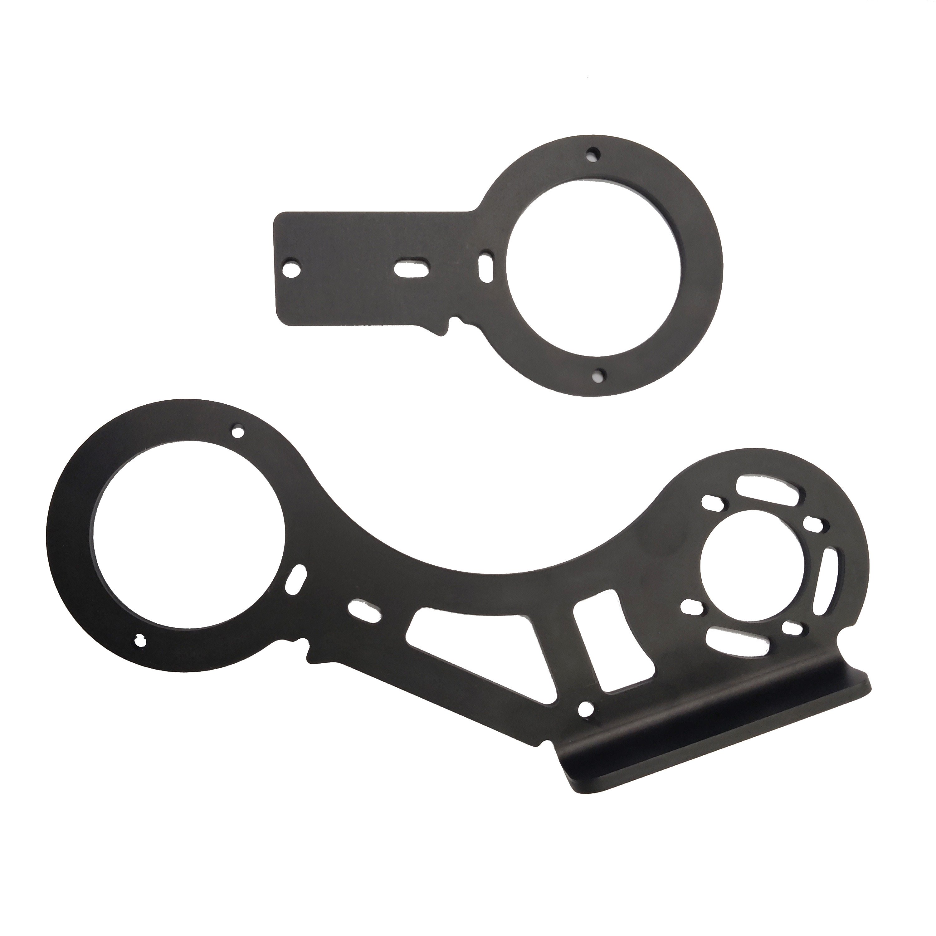 Dongguan customized sheet metal fabrication aluminum plate black sandblasted anodized finished