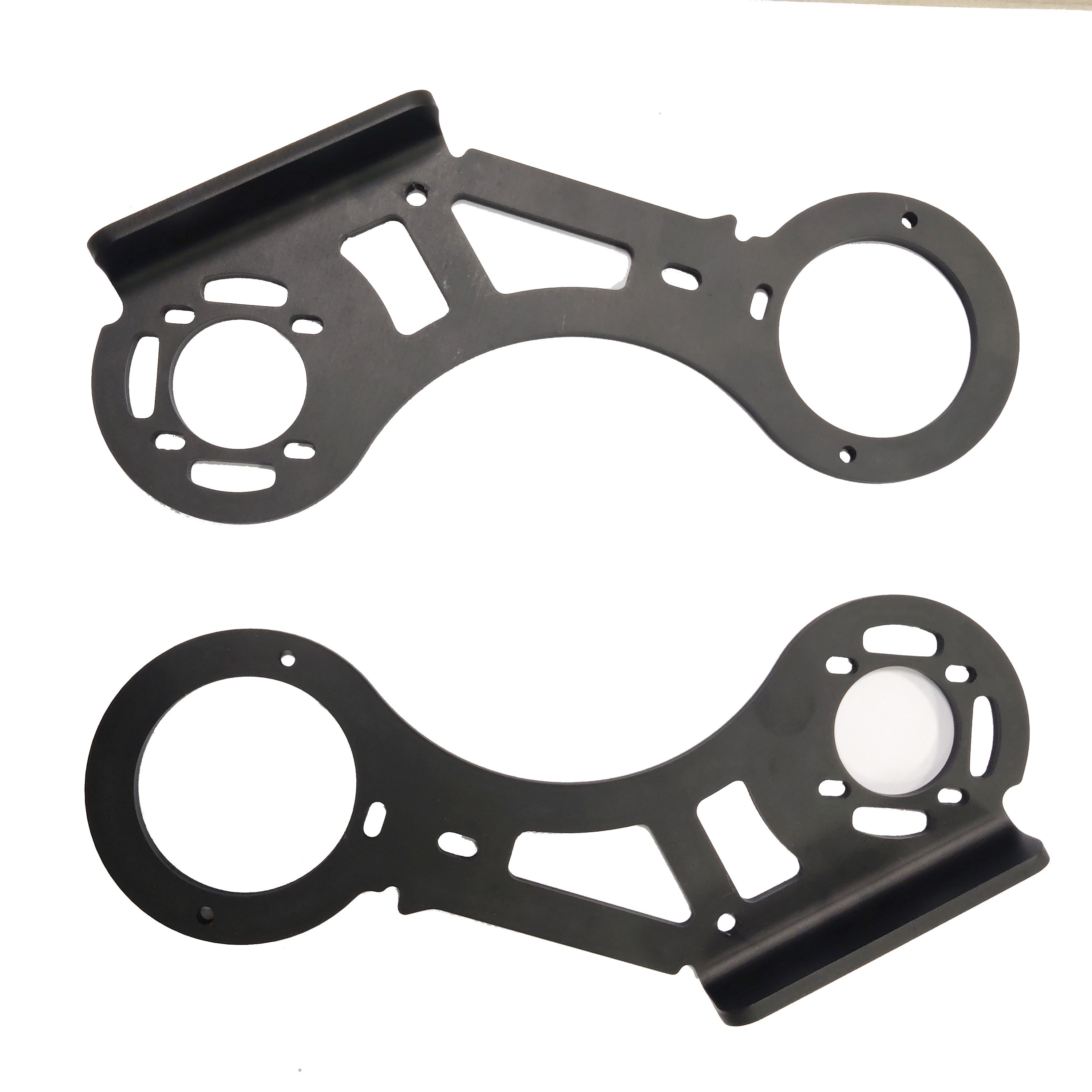 Dongguan customized sheet metal fabrication aluminum plate black sandblasted anodized finished