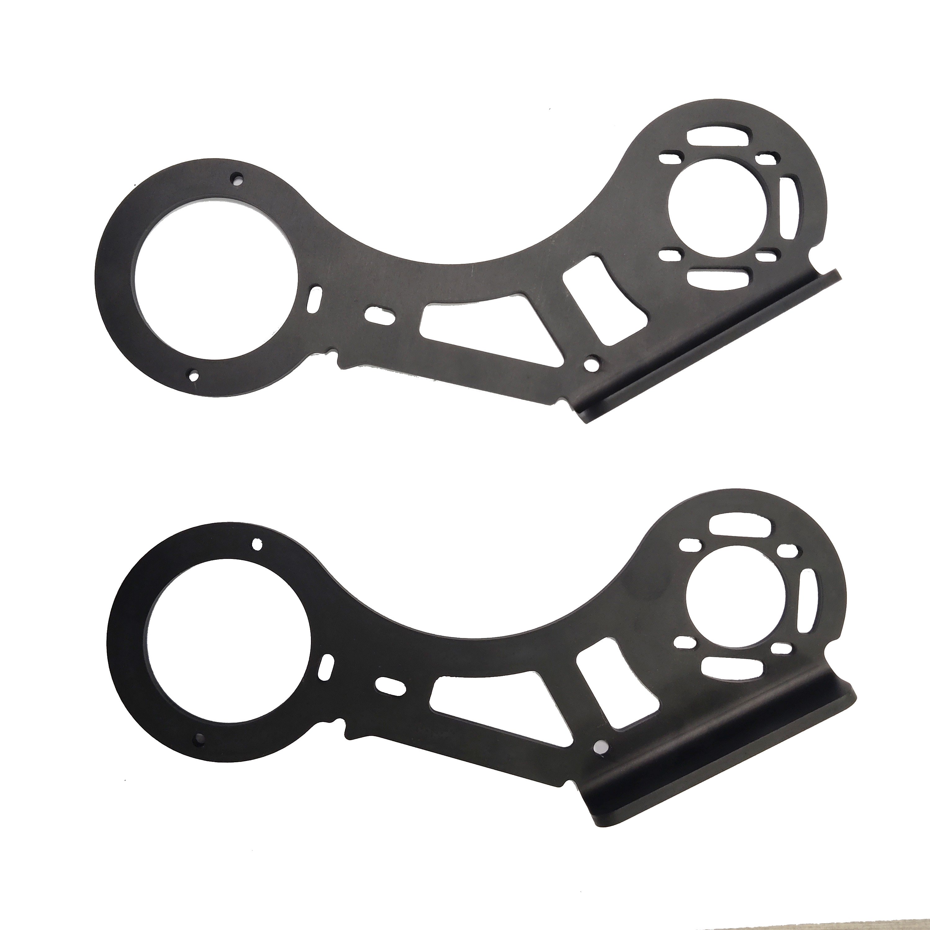 Dongguan customized sheet metal fabrication aluminum plate black sandblasted anodized finished