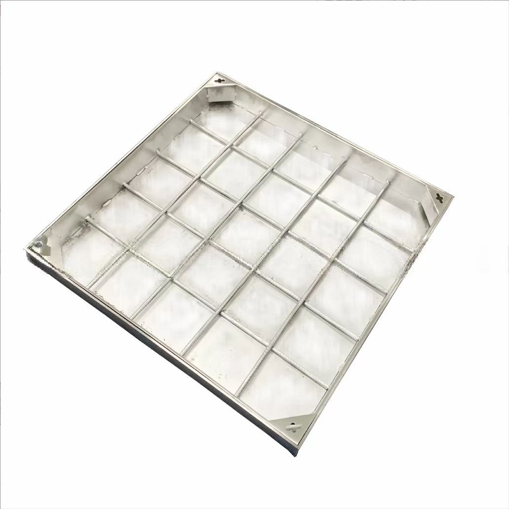 Recessed Stainless Steel Square Manhole Covers Galvanised Floor Access Covers Sheet Metal Fabrication Product